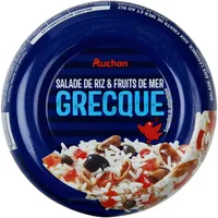 SALADE DE RIZ et FRUITS DE MER GRECQUE