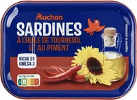 Sardines à l'huile de tournesol et au piment