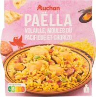Paëlla volaille, moules du pacifique et chorizo