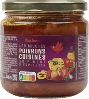 Poivrons cuisinés au piment d'Espelette