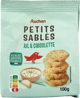Petits Sablés Ail & Ciboulette