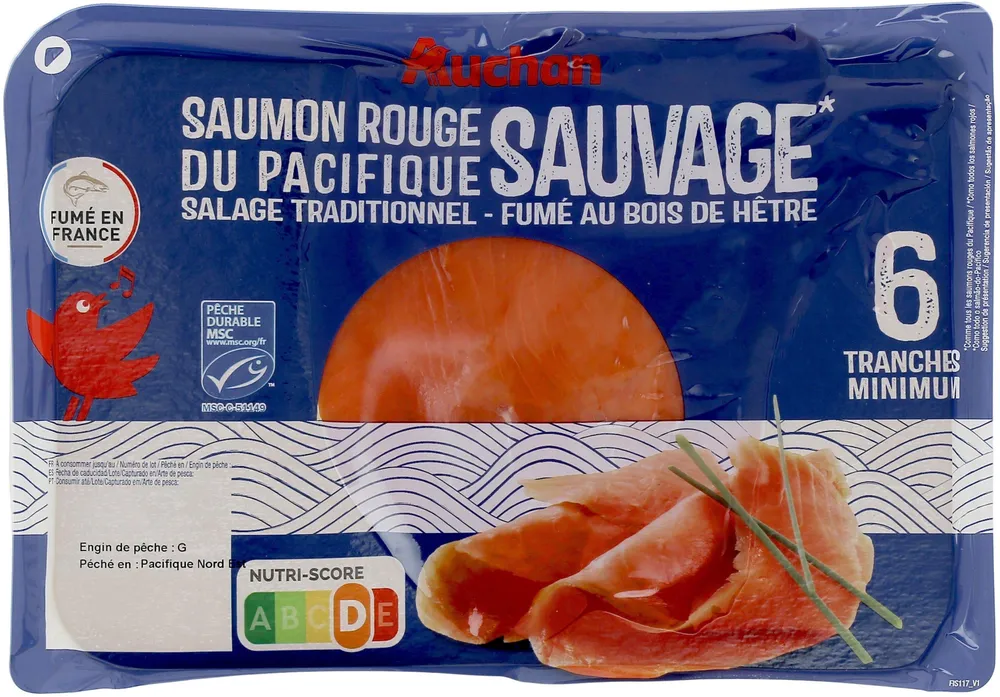 Saumon rouge du pacifique fumé au bous de hêtre sauvage