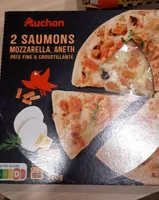Pizza 2 saumons auchan