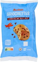 Briochettes aux pépites de chocolat au lait