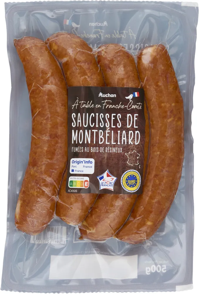 Saucisses de montbéliard