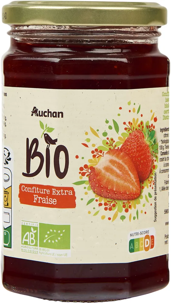 Confiture de fraises bio