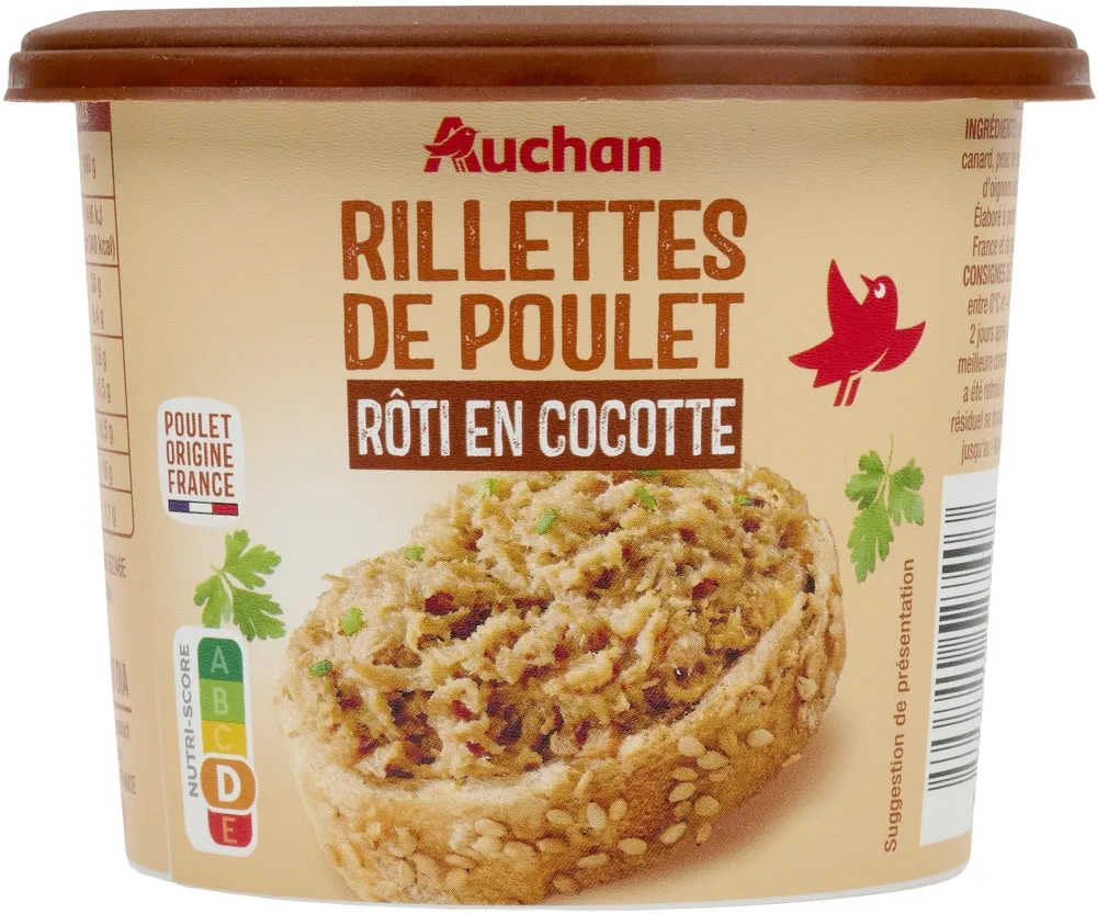 Rillettes de poulet roti