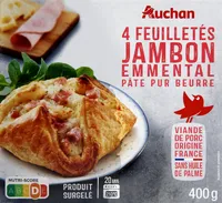 Feuilletés jambon emmental pur beurre