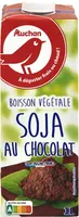 Boisson Soja saveur chocolatpicto : Soja origine FrancePicto : Agiter avant de servirPicto : Auchan Votre pause végétal !