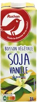 Boisson Soja vanillepicto : Soja origine FrancePicto : Agiter avant de servirPicto : Auchan Votre pause végétal !