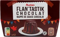 Flan'tastik chocolat nappé de sauce chocolat