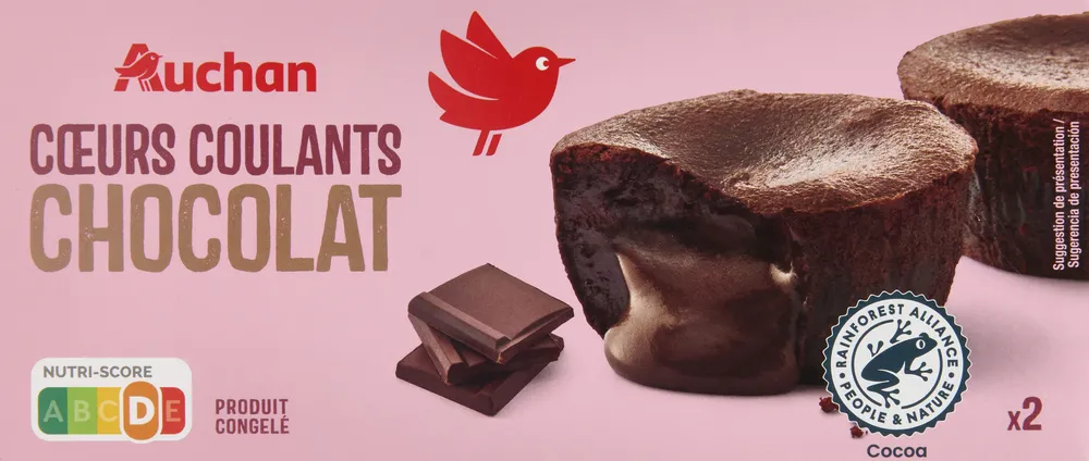 Coeurs coulants chocolat
