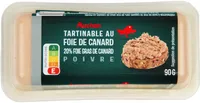Tartinable au foie gras de canard poivre