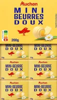 Auchan beurre plaquette doux 82% 20x10g
