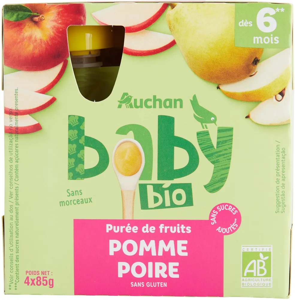 Purée de fruits - Pomme Poire
