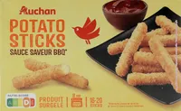 Potato stick* et sauce saveur barbecue*bâtonnets à base de pomme de terre
