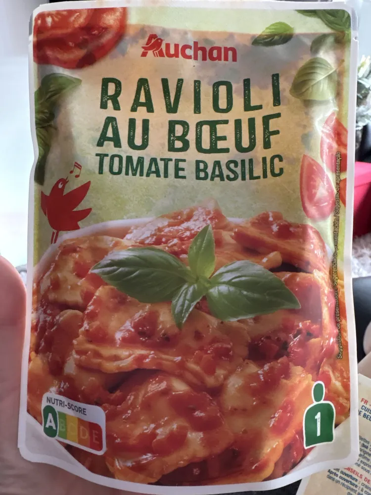 Ravioli au boeuf tomate basilic