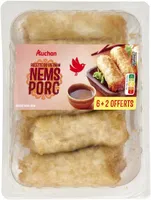 RECETTE D'ASIE8 nems au porc avec sauce nuoc mam PICTO : 8 nems + 3 sachets de sauce