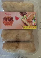RECETTE D'ASIEnems crevettes, merlu, sauce nuoc mamPICTO : 8 nems + 3 sachets de sauce