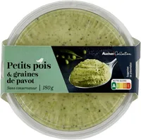 Petits pois et graines de pavot - sans conservateur