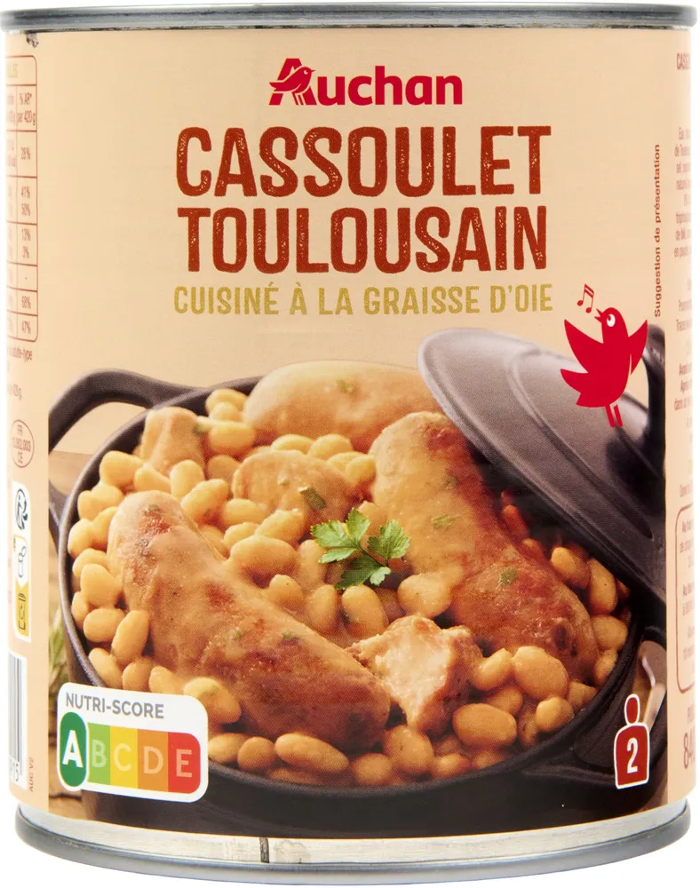 Cassoulet Toulousain cuisiné à la graisse d'oie