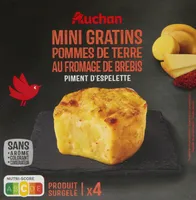Mini gratins pommes de terre au fromage de brebis