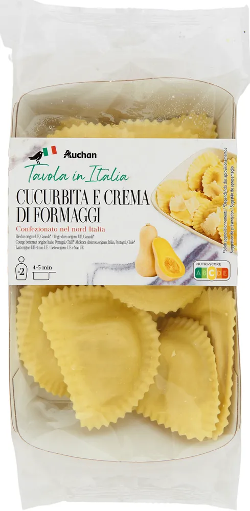 Mezzelune butternut squash and cheese cream