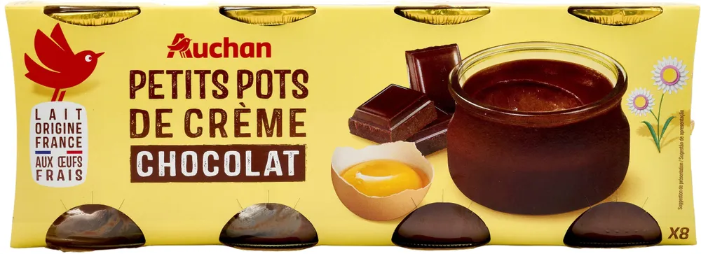 Petits pots de crème chocolat