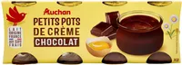 Petits pots de crème chocolat