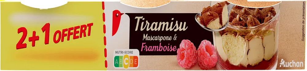 Tiramisu Mascarpone et Framboise