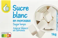Sucre blanc en morceaux