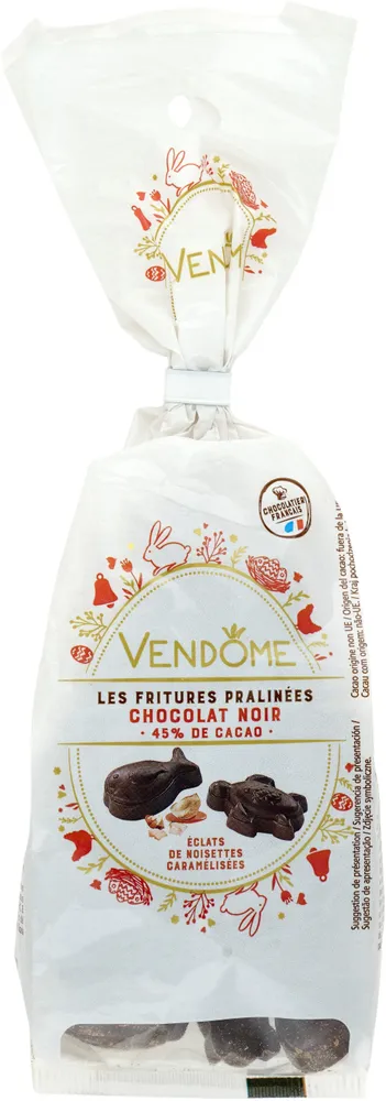 Fritures pralinées chocolat noir 45% de cacao