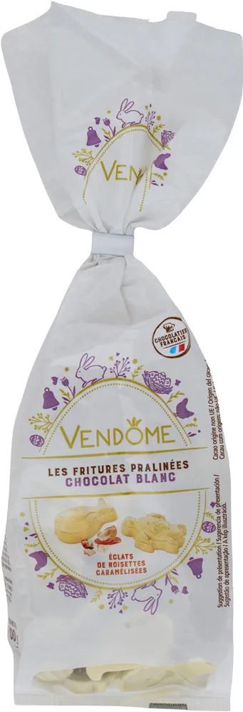 Fritures pralinés chocolat blanc