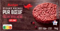 8 Steaks Hachés pur bœuf 15% de matières grasses