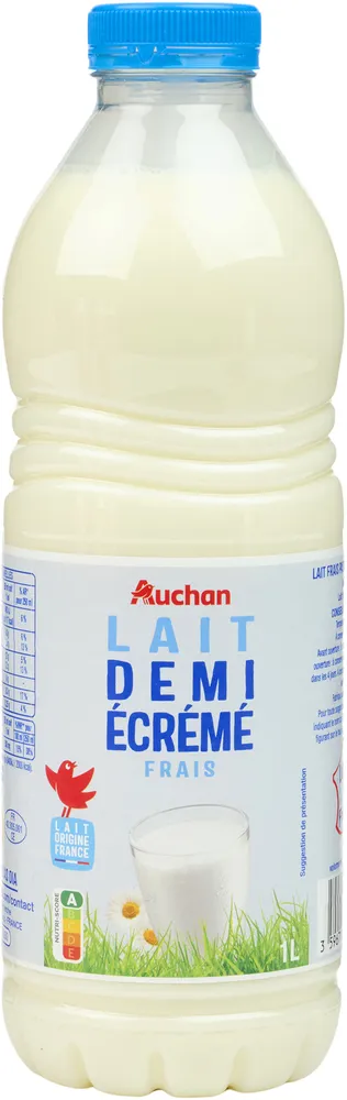 Lait demi-écrémé frais