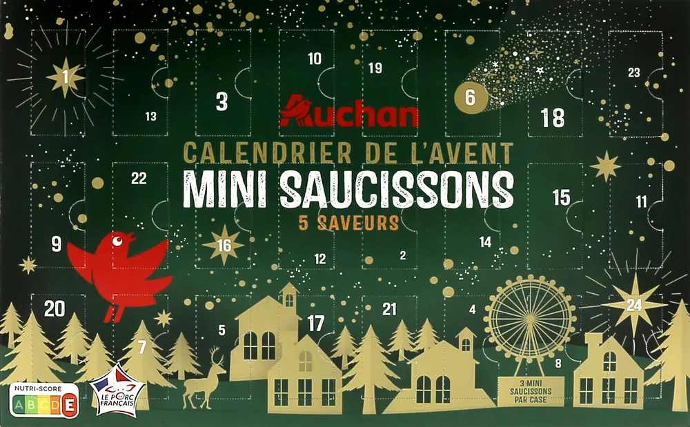 Calendrier de l'aventMini Saucissons 5 saveurs