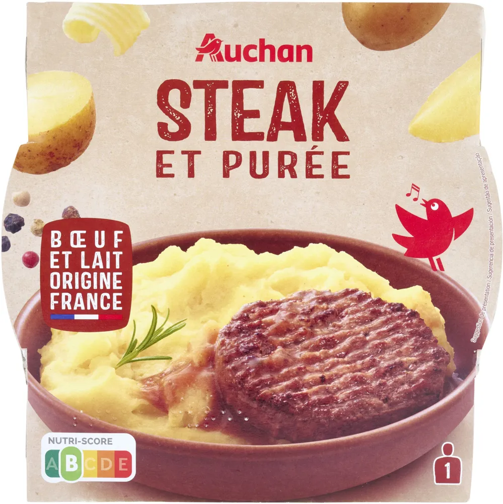 Steak et purée