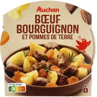 Bœuf bourguignon et pommes de terre