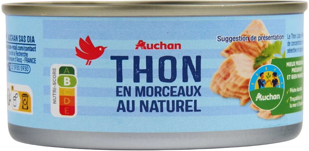 Thon en Morceaux au naturel