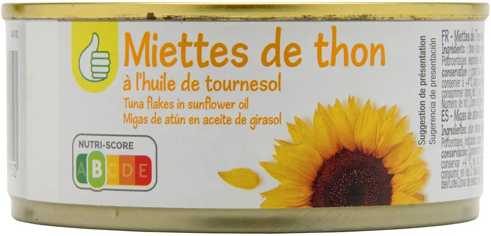 Miettes de Thon listao à l'huile de tournesol