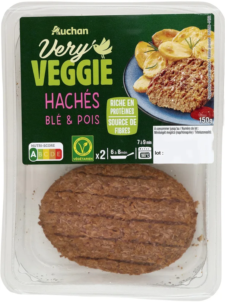 Very Veggie Hachés Blé & Pois