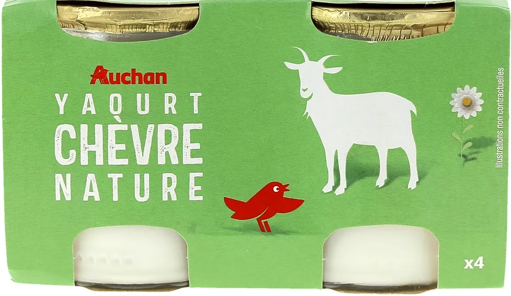 Yaourt au lait de chèvre nature 4x120g