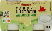 Yaourt au lait entierSaveur Citron