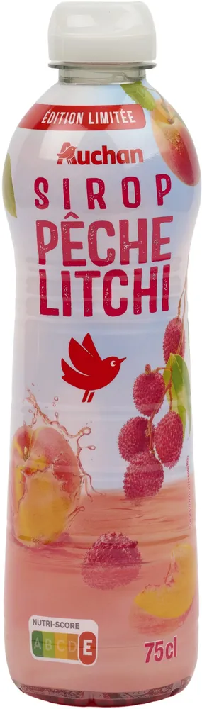 Sirop de pêche litchi