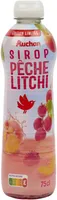 Sirop de pêche litchi