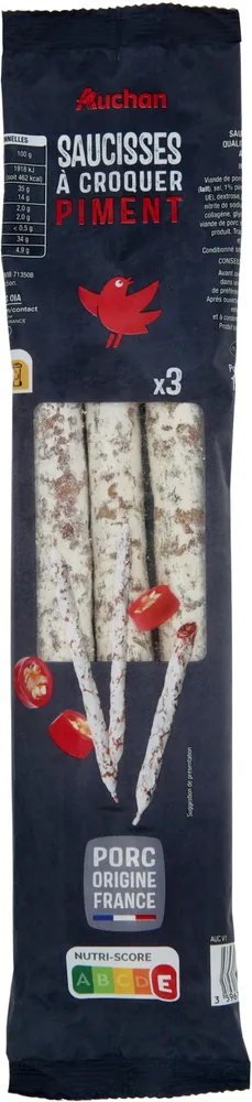 Saucisse à croquer piment