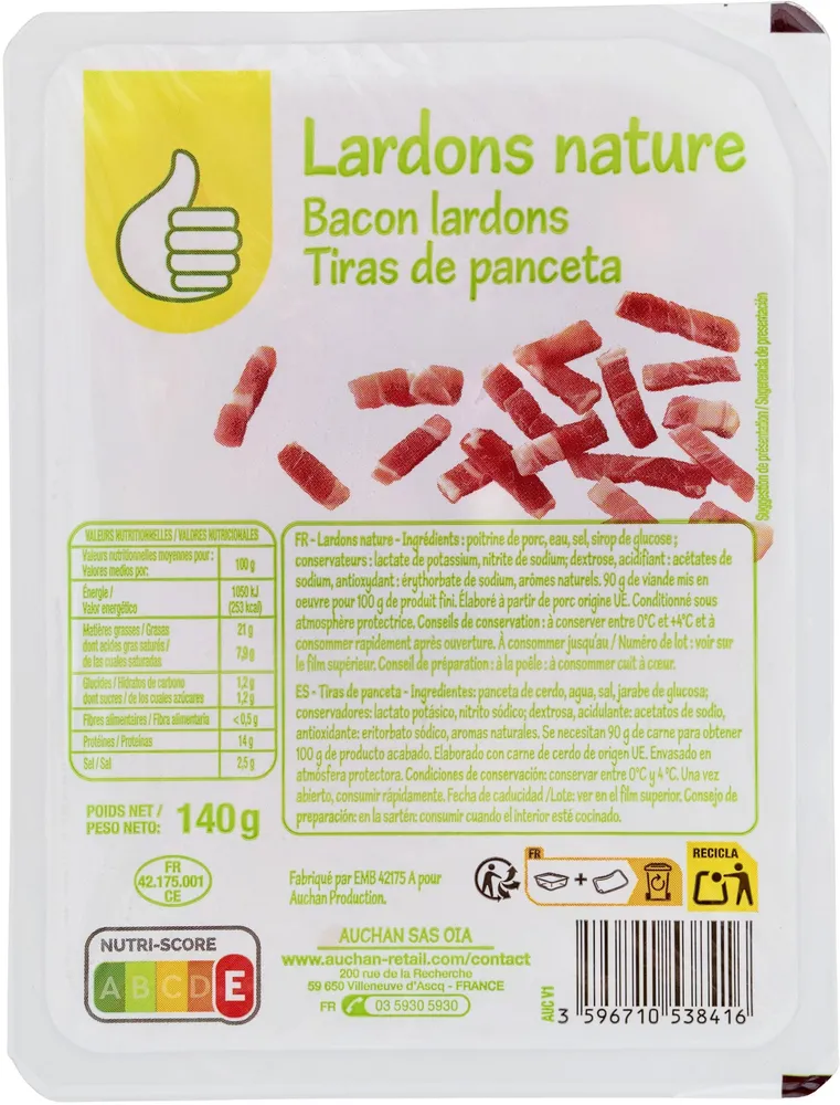 Lardons Nature