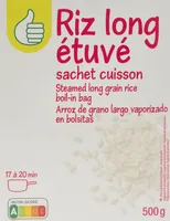 Riz long étuvé sachet cuisson