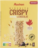 Biscuits crispy avoine et chocolat