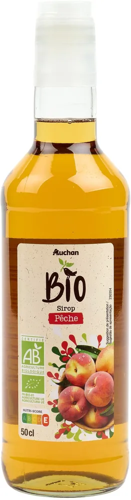 Sirop de pêche Bio